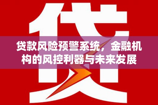 霍林郭勒贷款风险预警系统，金融机构的风控利器与未来发展
