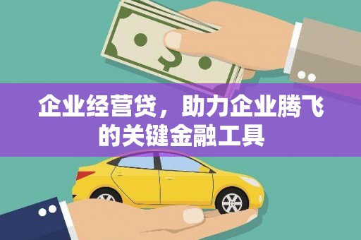 霍林郭勒企业经营贷，助力企业腾飞的关键金融工具