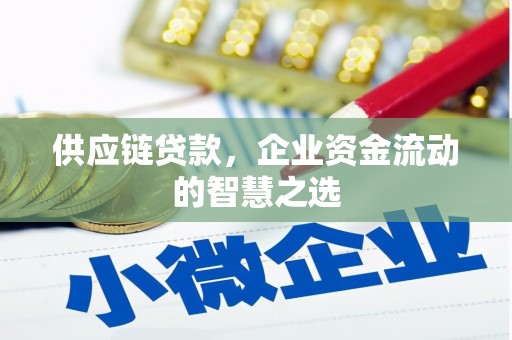 霍林郭勒供应链贷款，企业资金流动的智慧之选