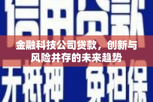 霍林郭勒金融科技公司贷款，创新与风险并存的未来趋势