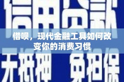 霍林郭勒借呗，现代金融工具如何改变你的消费习惯