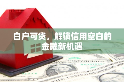 霍林郭勒白户可贷，解锁信用空白的金融新机遇