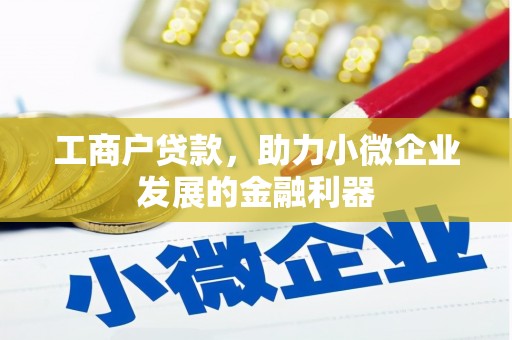 霍林郭勒工商户贷款，助力小微企业发展的金融利器