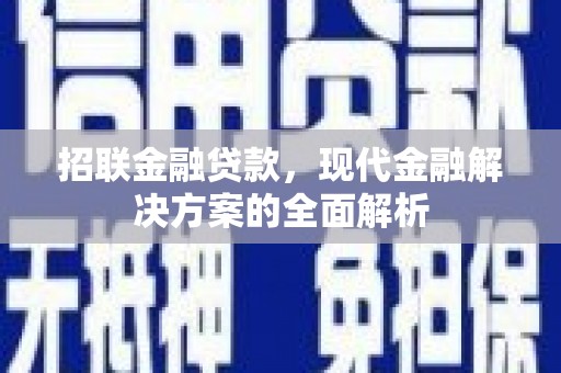 霍林郭勒招联金融贷款，现代金融解决方案的全面解析