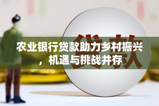 霍林郭勒农业银行贷款助力乡村振兴，机遇与挑战并存