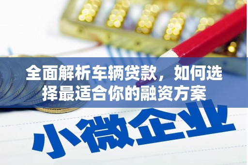 霍林郭勒全面解析车辆贷款，如何选择最适合你的融资方案