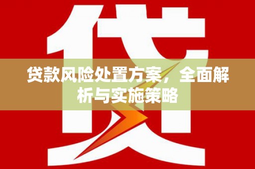 霍林郭勒贷款风险处置方案，全面解析与实施策略